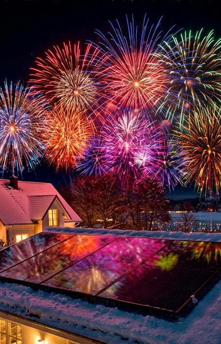 MyVoltaics® wünscht allen Balkonkraftwerkern einen schönen Jahreswechsel und ein gutes neues Jahr 2026!