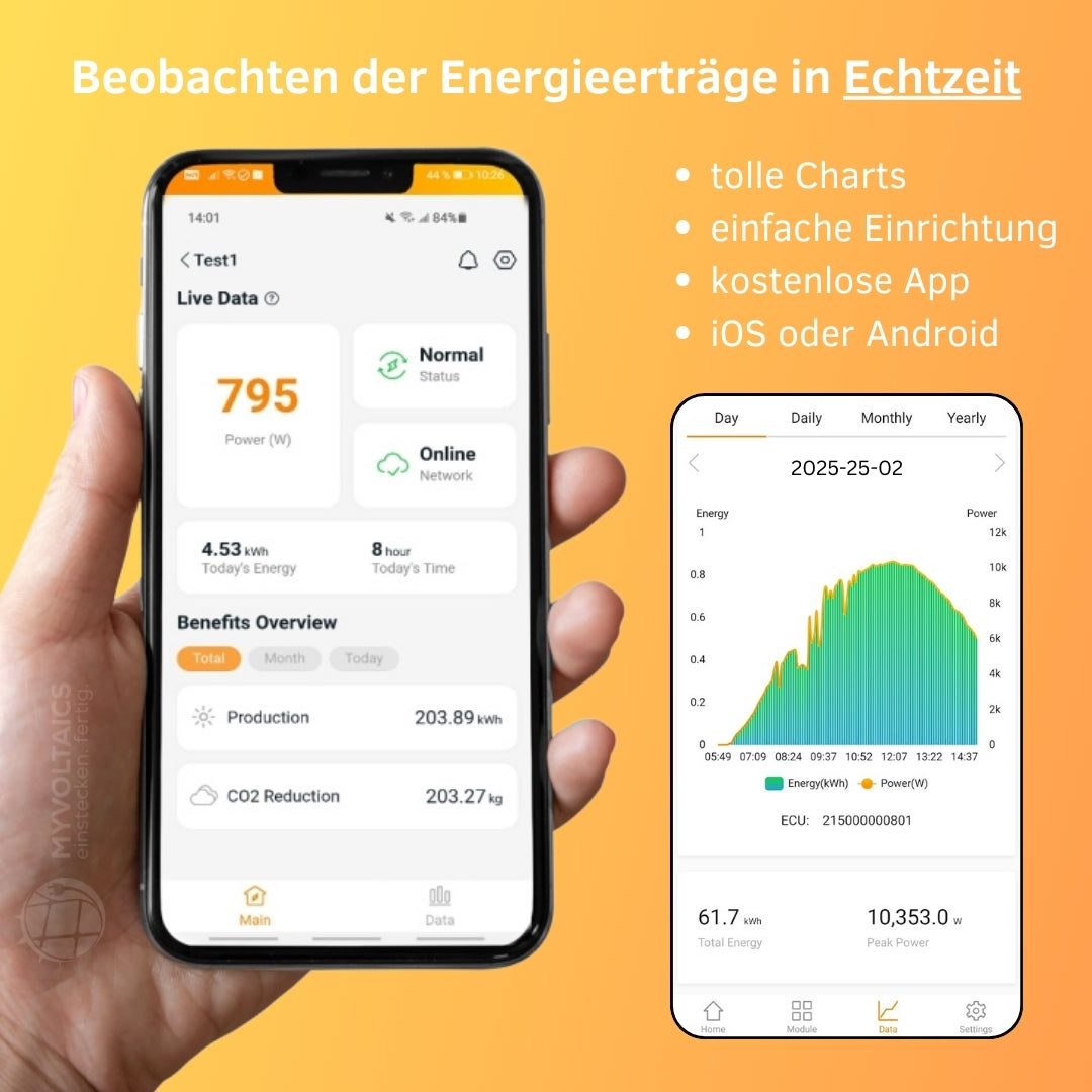 MyPfannendach XXL Balkonkraftwerk 1000+ Watt